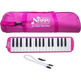 Resim Melodika 32 Tuşlu Çantalı Pembe 