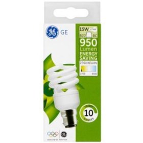 Resim GENERAL Enerji Tasarrufu Ampul Ge 15w/e27/950 Lumen- Sarı Işık 6'lı 