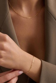 Resim Bayar Gold 14 Ayar Altın Ataş Set 