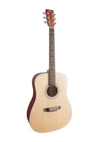 Resim Sx Sd204 Dreadnought Akustik Gitar Parlak Natural 