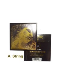 Resim Pirastro 415221 Keman Tek Teli - Evah Pirazzi Gold A La 4/4 Kemanlarla Tam Uyumlu Üst Segment - Alüminyum Sarım Evah Gold Serisine Özel Altın Sıcaklığında Ton Karakteri Ve Soloist Kalitesi Uyum: 4/4 Kemanlar İçin 2. Tel Bilye Uçlu 