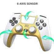 Resim Dancemonkey Moda Trendleri Kablosuz Ps4 Oyun Kumandası - Çift, Renkli Model 