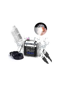 Resim Valkyrie Ip56 Su Geçirmez Çift Arc Elektrikli Çakmak Type-c Şarjlı Işıklı & Güç Göstergeli Siyah 