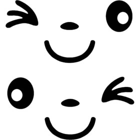 Resim Sevimli Gülen Ikonometre Oto Dikiz Aynası Özel Yeni Sticker Beyaz 15*14 cm 