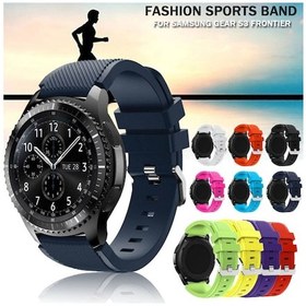 Resim Samsung Uyumlu Gear S3 Kordon Frontier & Classic Silikon Kayış 