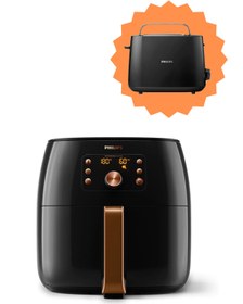 Resim Hd9867/90 Premium Airfryer XXL Fritöz ve HD2581/90 Ekmek Kızartma Makinesi 