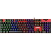 Resim GameBooster GB-G44 RADIANCE Rainbow Aydınlatmalı 105 Mekanik Red Switch Oyuncu Klavyesi 