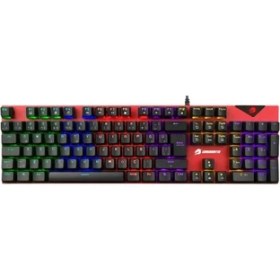 Resim GameBooster GB-G44 RADIANCE Rainbow Aydınlatmalı 105 Mekanik Red Switch Oyuncu Klavyesi 