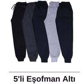 Resim Panios Kids Erkek Çocuk 5'li Beli Lastikli Düz Eşofman Altı Lacivert 