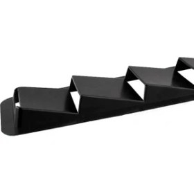 Resim 2 Adet Araba Hava Emme Scoop Bonnet Hood Havalandırma Panjur Soğutma Paneli Trim Set-Siyah (Yurt Dışından) 