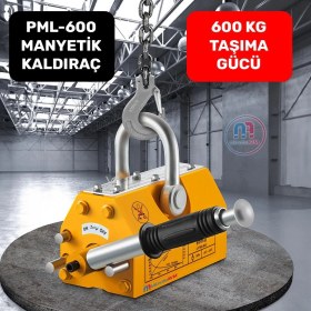 Resim Mıknatıs Avm PML-600 Manyetik Kaldıraç - Mekanik Kollu Kaldırıcı - 600 kg Güç 