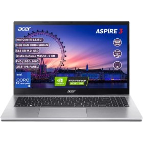 Resim Acer Aspire 3 Intel Core I5 1235U 8 GB 512 GB SSD MX550 2 GB Freedos 15.6" Fhd Taşınabilir Bilgisayar NX.K6WEY.008 
