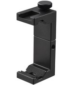 Resim Pazly Profesyonel Soğuk Ayaklı Metal Telefon Klipsi, Geniş Uyumlu 6.5-8.5 Cm , Siyah, Tripod Bağlantılı, Akıllı Telefonlar İçin Stabil Ve Dayanıklı 