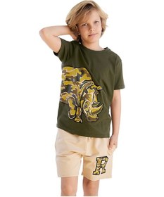 Resim Denokids Mshb&g Rhino Erkek Çocuk T-shirt Şort Takım Çok Renkli 