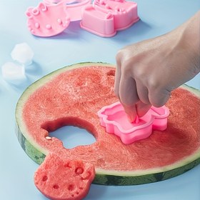 Resim Hello Kitty Meyve Kurabiye Kalıbı - Karpuz Dilimleri için Gıda Güvenli PVC Plastik Kalıp, Doğum Günü Kurabiyeleri ve Bayram Pastaları İçin, Yaratıcı Tatlılar & Hediye Fikirleri için Sevimli Mutfak Aracı, Eğlenceli Mutfak Eşyası 
