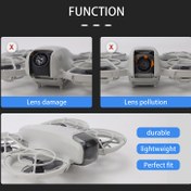 Resim 1 adet DJI Neo Drone Lens Kapağı, Toz Geçirmez Koruyucu Kapak, Çizilmez Plastik Gimbal Kamera Koruyucu, Pilsiz Hassas Uyumlu Aksesuar 
