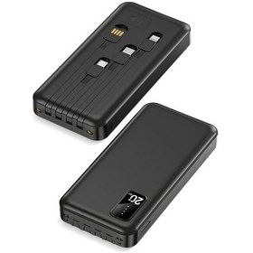 Resim Powerway TX209 20.000 mAh Kablolu Dijital Göstergeli Powerbank 