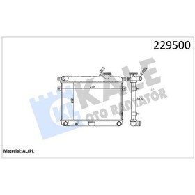 Resim Radyatör M131 Em-ym470 292x34 2 Sıra Al Pl Sistem Kale 0106092al 