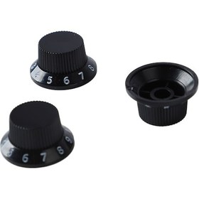 Resim Wezone Elektro Bas Gitar Potansiyometre Kapağı - Ses Ve Ton Kontrol Devresi, Plastik Malzeme, 3 Adet Siyah Beyaz Harfli Değiştirme Parçası 