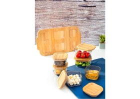 Resim Şeffaf 13 Parça Cam Kahvaltılık Seti, Modern ve Şık Tasarım 