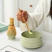 Resim Japon Çayı Matcha Çırpıcı (Chasen) Çay Kaşığı Kepçe (Chashaku) Matcha Çayı 