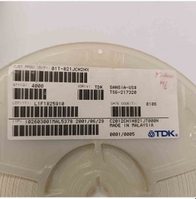 Resim C2012ch1h821jtt000a 820pf 805 Tdk Smd Seramik Kondansatör 450 Adet 