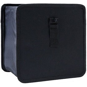 Resim Araba Koltuğu Arkası Çöp Tenekesi Otomotiv Çok Fonksiyonlu Depolama Organizatörü, Stil: Tüm Siyah 