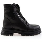 Resim Siyah Hakiki Deri Kadın Bot & Bootie K02462040403 Siyah 