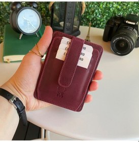 Resim Modica Zona - Hakiki Deri Kağıt Para Bölmeli Kimlik Kart Gözlü Ka 