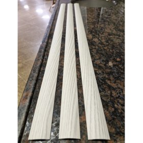 Resim Parke Eşik Çıtası Kendinden Yapışkanlı Beyaz Meşe Renkli Alüminyum Profil 90 Cm/3 Adet. 