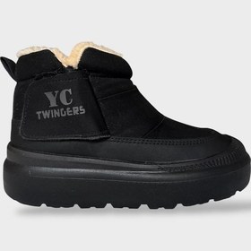 Resim Nubuk İçi Kürklü Soğuğa Dayanıklı Kalın Taban Kadın Bot - Siyah - 39 Siyah 