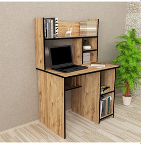 Resim Kalenderdekor1 Kalender Dekor Jimmy 90 Cm Çalışma Masası Jm04 Meşe 