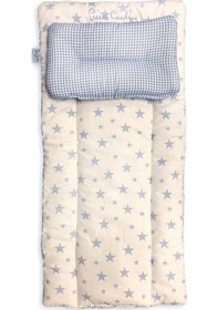 Resim Pierre Cardin Lüks Nakışlı Alt Açma Minderi - Mavi 