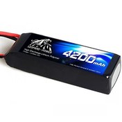 Resim 4200 mAh 22.2V 6S 40C Lipo Batarya Pil T Plug Leopard Power