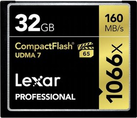 Resim Lexar Professional 32GB 1066x Speed 160MB/s CompactFlash Bellek Kartı 