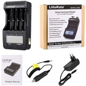 Resim Lemestar Liitokala Lii-500 Akıllı Şarj Cihazı, Dört Yuva, Otomatik Akü Algılama, Lcd Ekran, Li-ion/ni-mh Desteği, Araç Şarj Kablosu + Eu Adaptörü 2 Paket 
