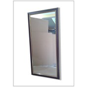 Resim 110X55Cm Ahşap Çerçeveli Yaldızlı Kahverengi Cam Boy Aynası Ahşap 