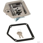 Resim Cuticate Pair Toolbox Kapı Kilidi 2 Tuşlu Mandal Kilitli Rv Römork Kamyon Için Kür Kolu (Yurt Dışından) 