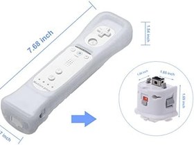 Resim bangbird Motion Plus Adaptör Sensörü W/Silikon Kılıf Nintendo Wii Uzaktan Kumanda için, MotionPlus Adaptör Hızlandırıcı - 2 Adet Beyaz 
