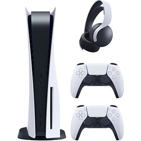 Resim Sony Playstation 5 Diskli Versiyon 825 GB Oyun Konsolu + 2 Dualsense Kol + Pulse 3D Kulaklık (İthalatçı Garantili) 