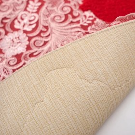 Resim Alanur Home Hürrem Secdem Göbekli Klozet Tkm 3 Pcs Kırmızı 