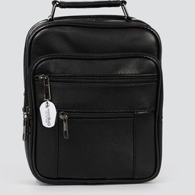 Resim Westbag Erkek Çelik Kasalı Hakiki Deri El Ve Omuz Çantası Ayarlanabilir Askılı Orta Boy Siyah 