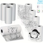 Resim Şeffaf Kendinden Yapışkanlı Termal Kağıt Ruloları: 57Mm X 2.5Mm, Çoğu Mini Yazıcıyla Uyumlu - Pil Dahil Değil 