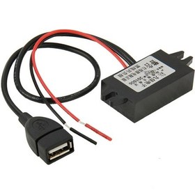 Resim Sones 12v İla 5v Usb Araç Güç Şarj Adaptörü Adım Aşağı Modülü Dc-dc Dönüştürücü Gps / Araç Kaydedici İçin 