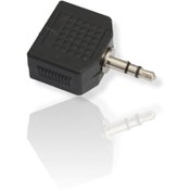Resim Tek-İş Kulaklık Dağıtıcı Aux Stereo Çoklayıcı Jak Adaptör 3.5 Mm Erkek Giriş - 2 X 3.5 Mm Dişi Çıkış 