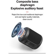 Resim Lemestar Xdobo Draco 15w Ipx6 Su Geçirmez Mini Hoparlör - Bluetooth 5.0, Tws Panoramik Ses, 25m Aktarım, Dört Çalma Modu Kırmızı 