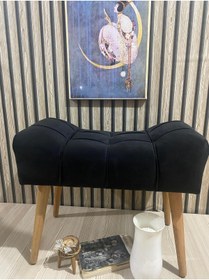 Resim arkın koltuk döşeme ve dekorasyon Puf,siyah Puf Ahşap Ayak Çima Dikiş Spor Moder Şık Tasarım Şık Görünüm 