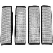 Resim Synodicmonth 4 Paket Emniyet Kemeri Omuzlukları, Parlak Kristal Araba Emniyet Kemeri Kılıfları Ve Kadınlar İçin Elmas Araba Dekor Aksesuarları 