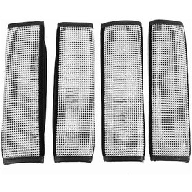 Resim Synodicmonth 4 Paket Emniyet Kemeri Omuzlukları, Parlak Kristal Araba Emniyet Kemeri Kılıfları Ve Kadınlar İçin Elmas Araba Dekor Aksesuarları 