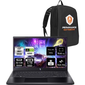 Resim Acer Nitro V 15 Intel Core I7 13620H 32GB 4tb SSD RTX4050/6GB 15.6" Fhd 144Hz Fdos Taşınabilir Bilgisayar & Per4 Çanta NHQNBEY005P320 